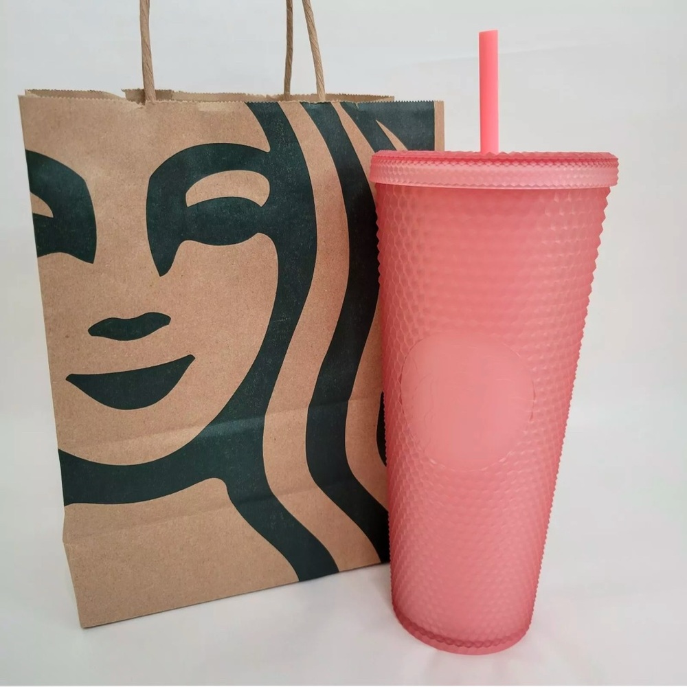Starbucks Spring 2022. Venti, Soft Touch Pink Lemonade Studded Cold Cup. BNWT